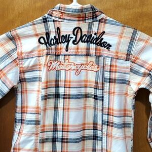 Harley-Davidson plaid button down shirt